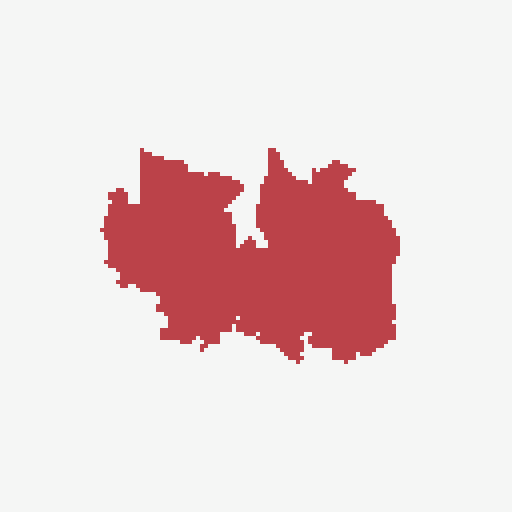 Fixed target burn region